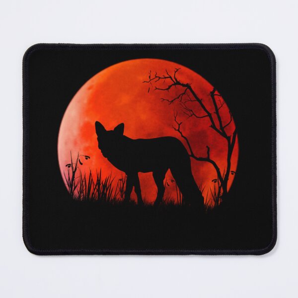 Item preview, Dark Orange Moon Fox Silhouette Aesthetic Design designed and sold by StyleBloomes.