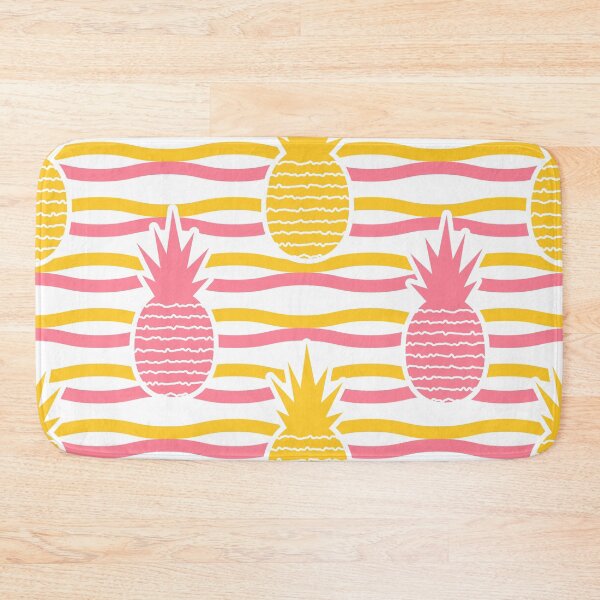 Item preview, Retro Pineapple Wave Pattern – Bold Tropical Seamless Summer Pop Art Print designed and sold by SaDesign99.