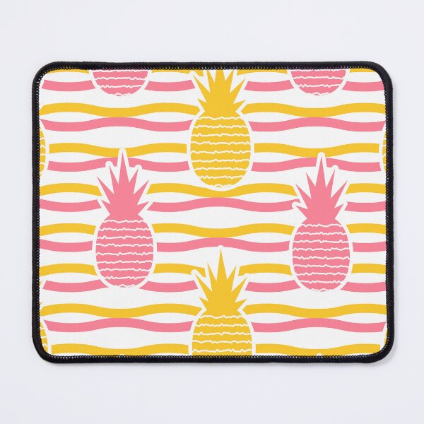 Item preview, Retro Pineapple Wave Pattern – Bold Tropical Seamless Summer Pop Art Print designed and sold by SaDesign99.