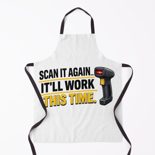 Item preview, Scan It Again It’ll Work This Time Funny Warehouse T-Shirt | Barcode Scanner Humor designed and sold by KeeganDykes.