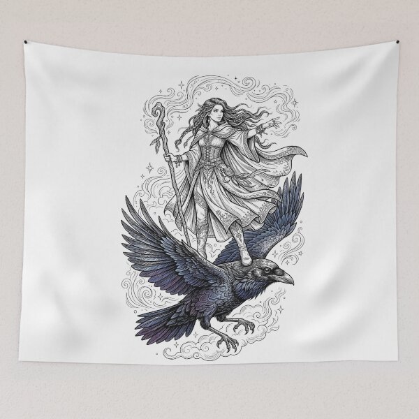 Item preview, The Witch and the Crow designed and sold by PP&RAINBOW SHOP.