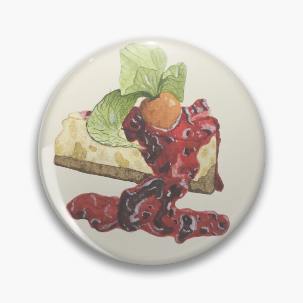 Item preview, Cheesecake with fruit sauce – handmade in watercolor. designed and sold by Greitas.
