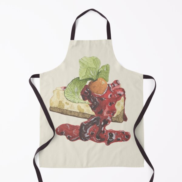 Item preview, Cheesecake with fruit sauce – handmade in watercolor. designed and sold by Greitas.