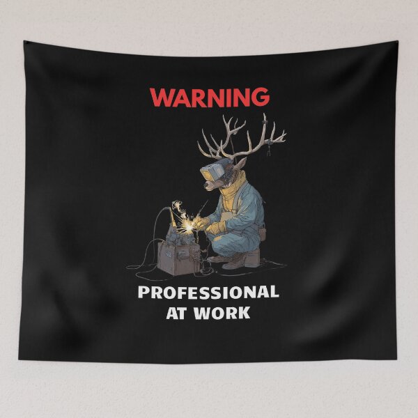 Item preview, Funny Welding Gifts - Warning, Professional At Work - Welder Humor Gift designed and sold by ZubekStudio.