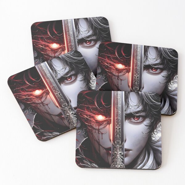Item preview, The Cursed Blade's Reflection: Demonic Bloodlust and Human Resolve designed and sold by MouradStudio.