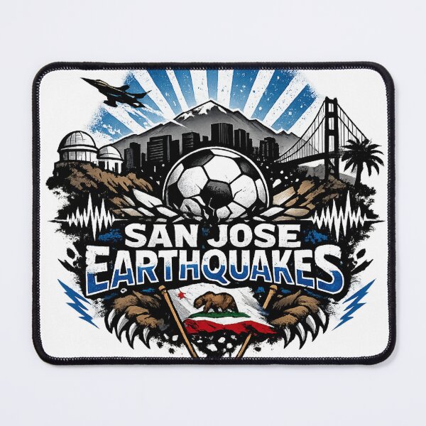 Item preview, San Jose Earthquakes Soccer Design California Skyline Football Fan Shirt Bay Area Sports Graphic MLS Inspired Gift designed and sold by GarnerSupplyCo.