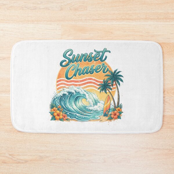 Item preview, Sunset Chaser Retro Distressed Design - Tropical Wave Surf Beach Vintage Aesthetic designed and sold by KymeraStudio25.
