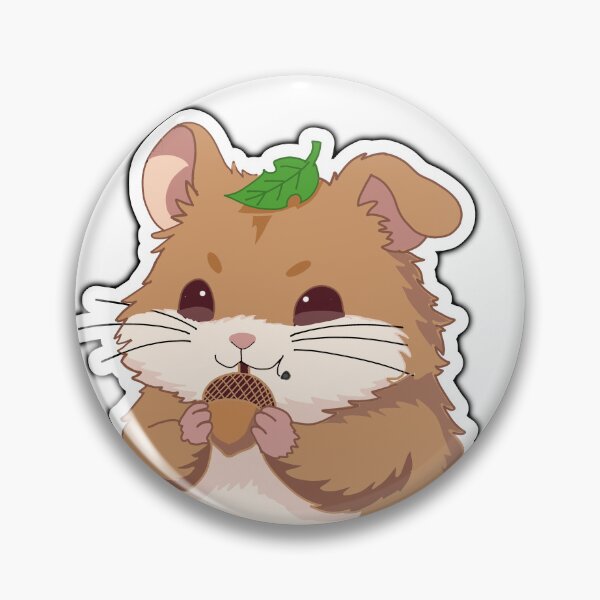 Item preview, Cute Hamster Eating Acorn Sticker | Kawaii Autumn Animal Fall Aesthetic Cozy Cute ArtG designed and sold by pn_terest.