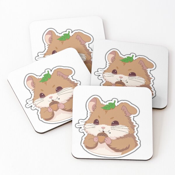 Item preview, Cute Hamster Eating Acorn Sticker | Kawaii Autumn Animal Fall Aesthetic Cozy Cute ArtG designed and sold by pn_terest.