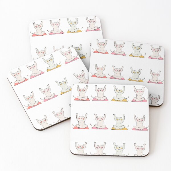 Item preview, Namaste, Purr – Yoga Cats on Mats designed and sold by The Sandy Design Store.
