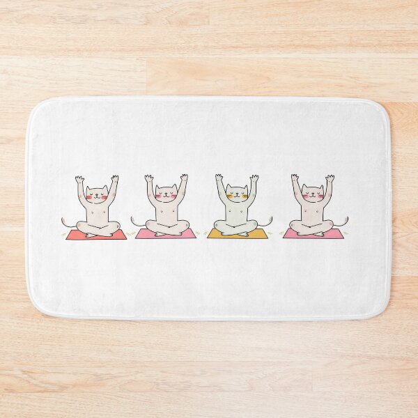 Item preview, Namaste, Purr – Yoga Cats on Mats designed and sold by The Sandy Design Store.