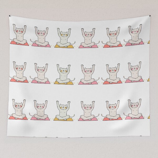 Item preview, Namaste, Purr – Yoga Cats on Mats designed and sold by The Sandy Design Store.