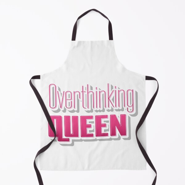 Item preview, Overthinking Queen Funny Pink Typography designed and sold by jfcreations.