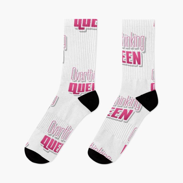 Item preview, Overthinking Queen Funny Pink Typography designed and sold by jfcreations.
