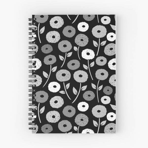 Item preview, Fuzzy Flowers Pattern Monochrome designed and sold by NataliePaskell.