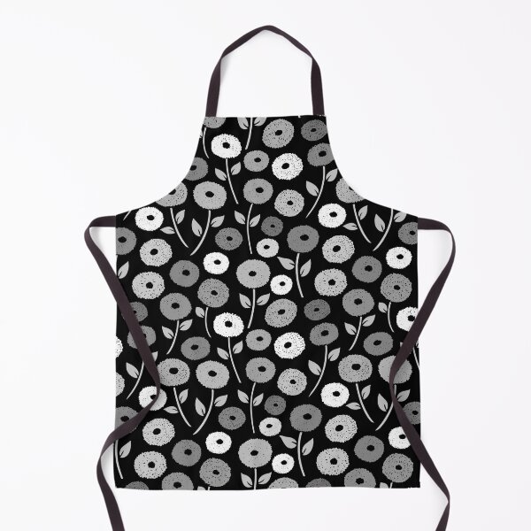 Item preview, Fuzzy Flowers Pattern Monochrome designed and sold by NataliePaskell.