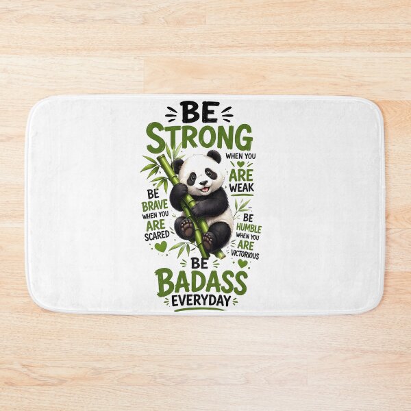 Item preview, Be Strong Brave Humble Panda Motivation Design designed and sold by Nixora.