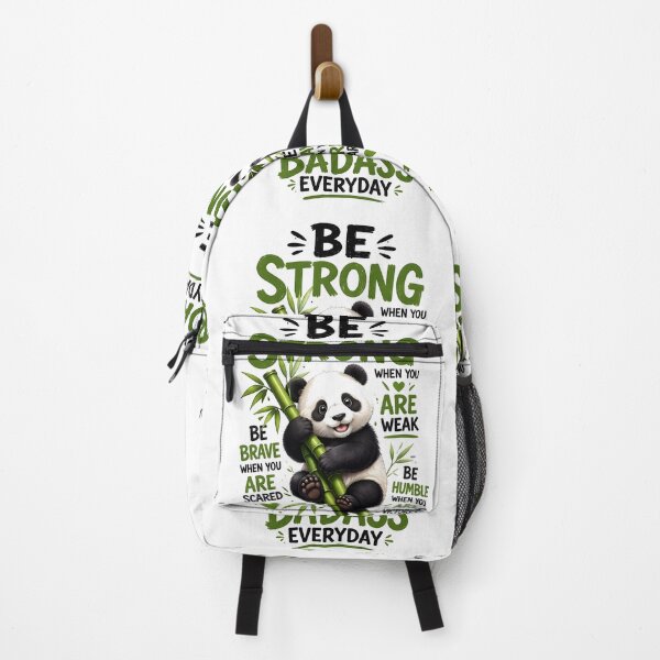 Item preview, Be Strong Brave Humble Panda Motivation Design designed and sold by Nixora.