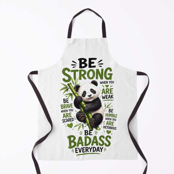Item preview, Be Strong Brave Humble Panda Motivation Design designed and sold by Nixora.