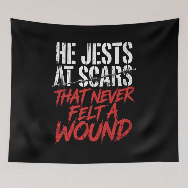 Item preview, He Jests At Scars That Never Felt A Wound Romeo Grunge designed and sold by Fenay Designs.