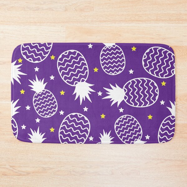 Item preview, Purple Pineapple Seamless Pattern – Cute Tropical Fruit Stars Repeat Background designed and sold by SaDesign99.