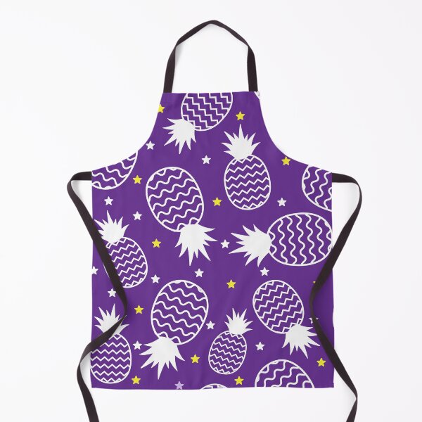 Item preview, Purple Pineapple Seamless Pattern – Cute Tropical Fruit Stars Repeat Background designed and sold by SaDesign99.
