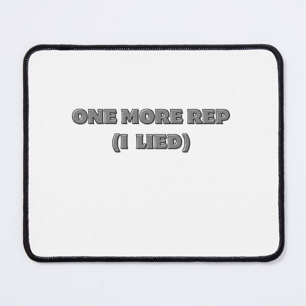 Item preview, ONE MORE REP FITNESS GYM HUMOR MEME  designed and sold by cyclingmania.