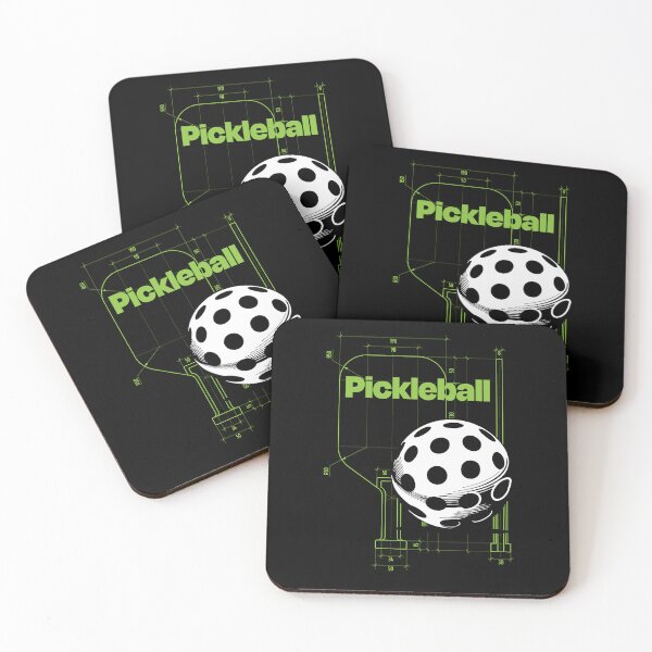 Item preview, Pickleball Blueprint Paddle Design  Funny Retro designed and sold by SaltCreatives.