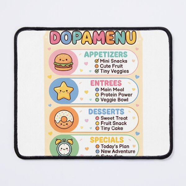 Item preview, Dopamine Menu Checklist Adhd Task Starter Sticker designed and sold by PuddlePixels.