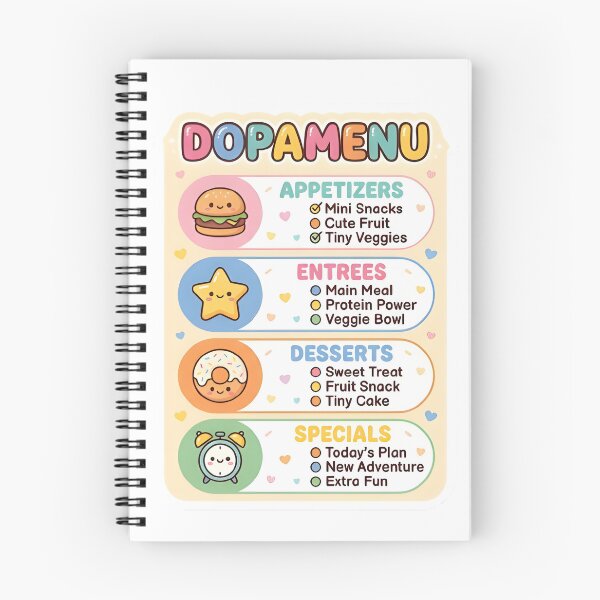 Item preview, Dopamine Menu Checklist Adhd Task Starter Sticker designed and sold by PuddlePixels.