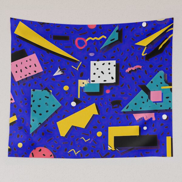 Item preview, Retro 80s and 90s Funky Pop Pattern designed and sold by AeonAcademy.