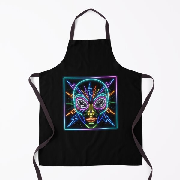 Item preview, Neon Gray Alien – Futuristic Cyberpunk UFO Extraterrestrial Glow Art Design designed and sold by G-A-D-U.