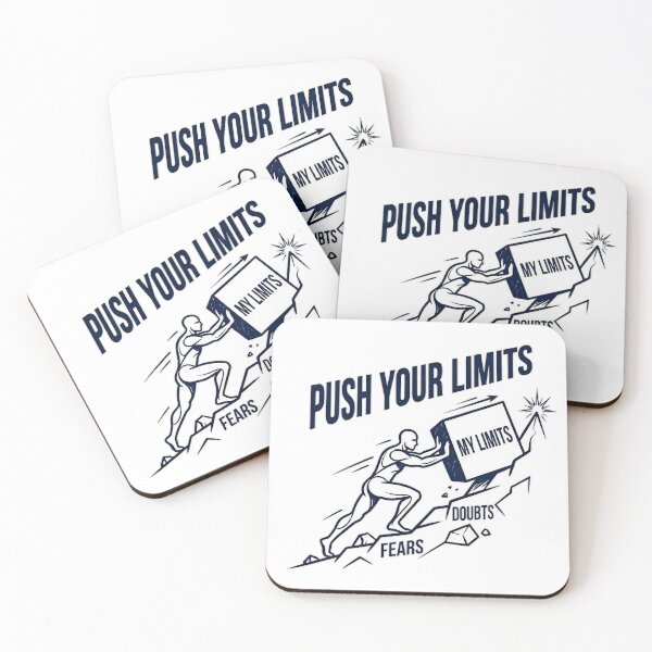 Item preview, Push Your Limits Motivational Fitness Illustration designed and sold by AlexLerry.