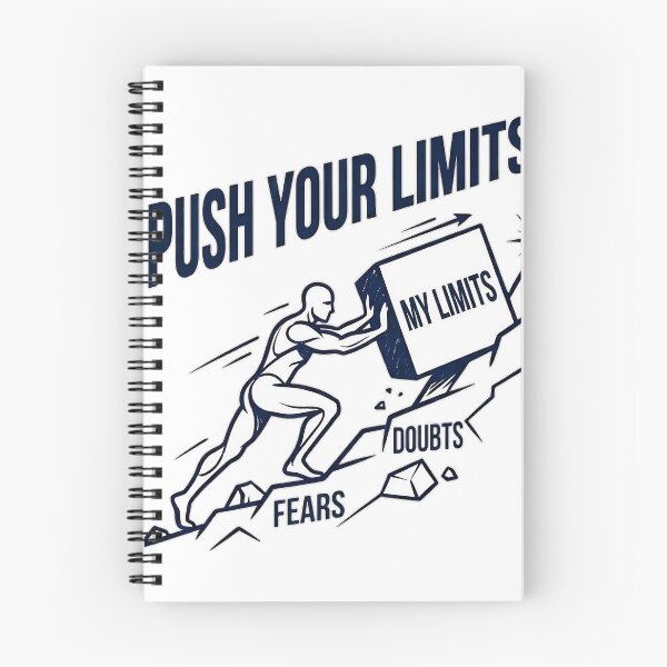 Item preview, Push Your Limits Motivational Fitness Illustration designed and sold by AlexLerry.