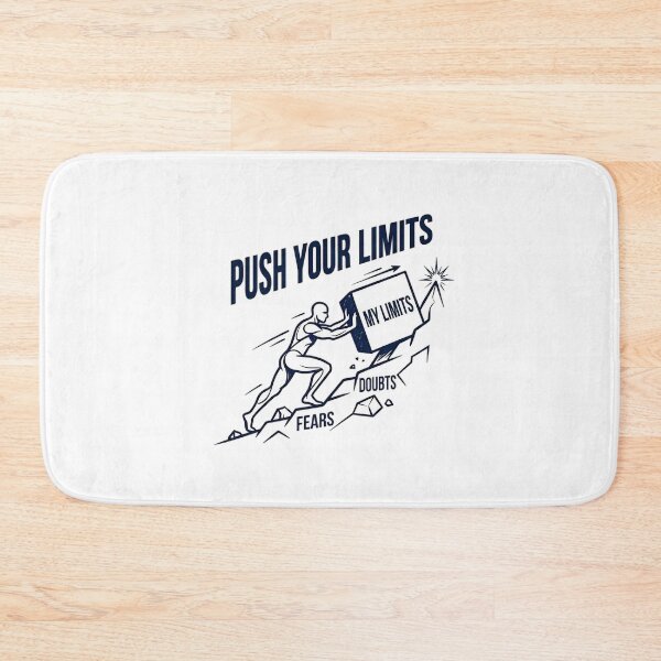 Item preview, Push Your Limits Motivational Fitness Illustration designed and sold by AlexLerry.