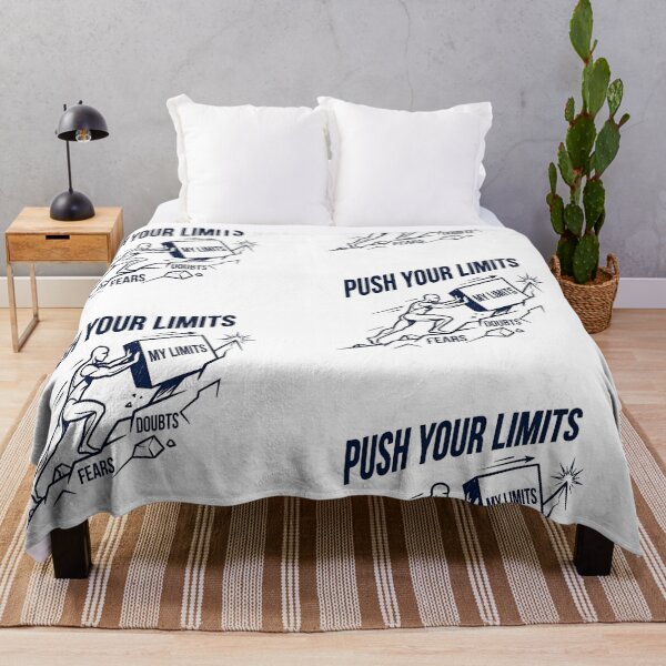 Item preview, Push Your Limits Motivational Fitness Illustration designed and sold by AlexLerry.
