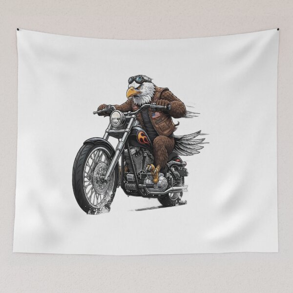 Item preview, Biker Moose Riding Classic Cruiser Motorcycle designed and sold by ASMAR B.