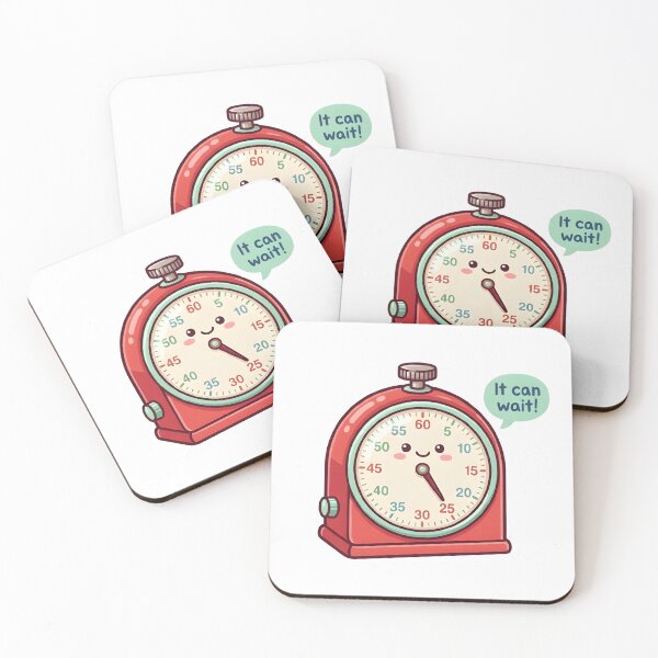 Item preview, It Can Wait Timer Adhd Pomodoro Reminder Sticker designed and sold by PuddlePixels.