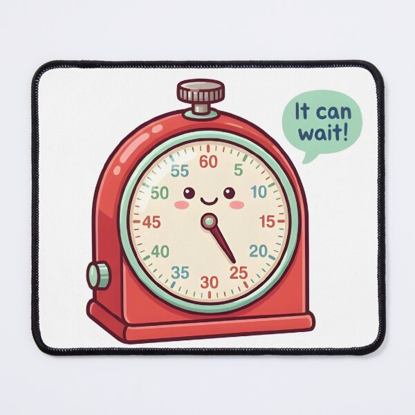 Item preview, It Can Wait Timer Adhd Pomodoro Reminder Sticker designed and sold by PuddlePixels.