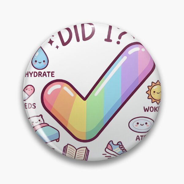 Item preview, Did I Task Confirmation Adhd Habit Tracker Sticker designed and sold by PuddlePixels.