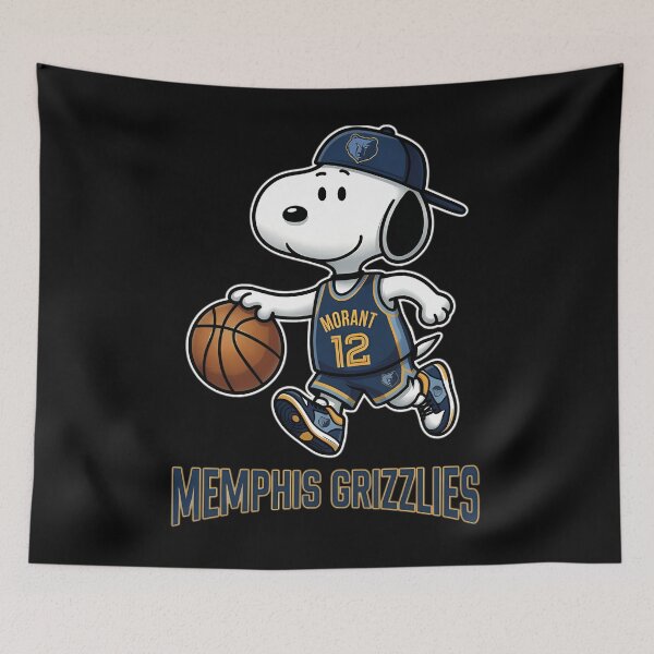 Item preview, Snoopy Memphis Grizzlies Basketball designed and sold by Morphologiona.