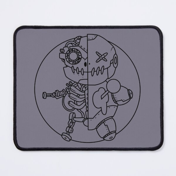 Item preview, Voodoo Doll Robot Mechanical Heart Line Art designed and sold by Voodoo Store Paranormal Collections.