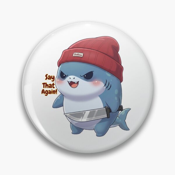 Item preview, Say That Again! Cute Shark designed and sold by Nature's Chibis.