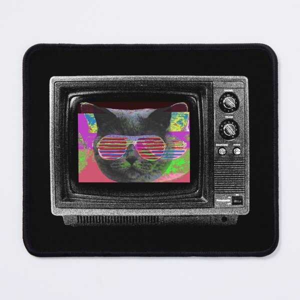 Item preview, Cyber Glitch Cat - Retro TV Analog Horror designed and sold by TV-PUNK.