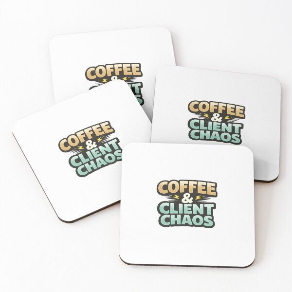Item preview, Coffee & Client Chaos Funny Freelancer Quote Design designed and sold by Artbysarmina.
