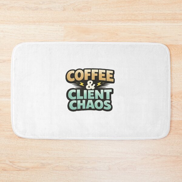 Item preview, Coffee & Client Chaos Funny Freelancer Quote Design designed and sold by Artbysarmina.