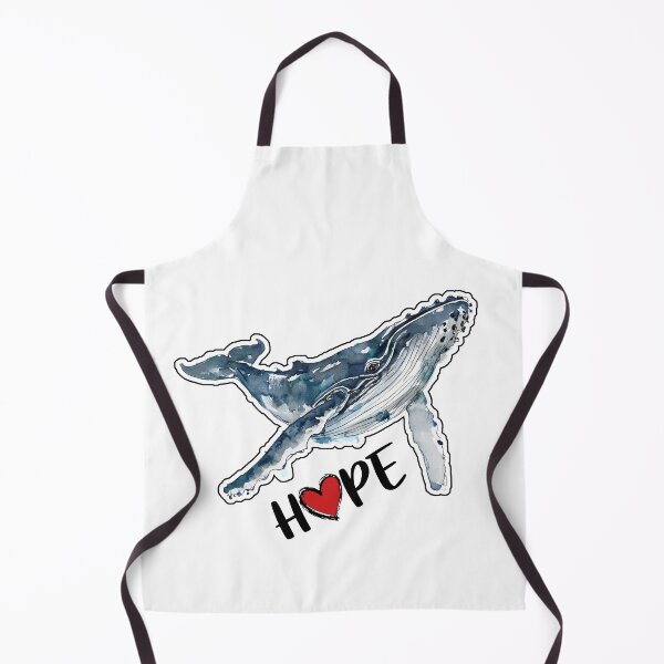 Item preview, Watercolor Humpback Whale Hope Ocean Sea Life designed and sold by Kathrina Graf.