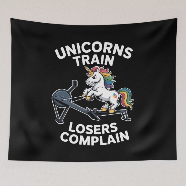 Item preview, Unicorns gym workout funny designed and sold by ThomasanHunter.