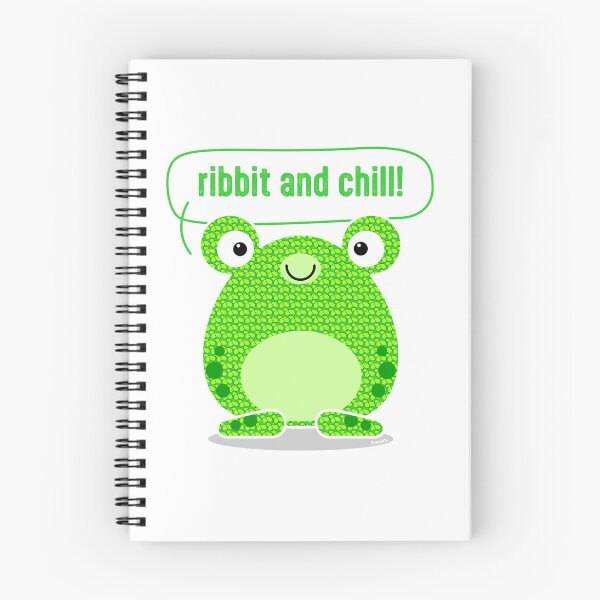 Item preview, Ribbit and Chill — Cute Kawaii Frog Lover Gift | Yarnville designed and sold by Lollee-me.