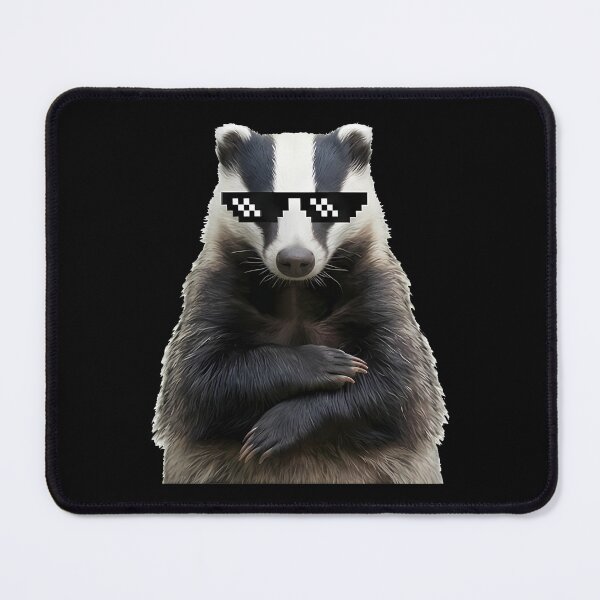 Item preview, Cool Badger Wearing Thug Life Pixel Sunglasses designed and sold by k3rstman1.